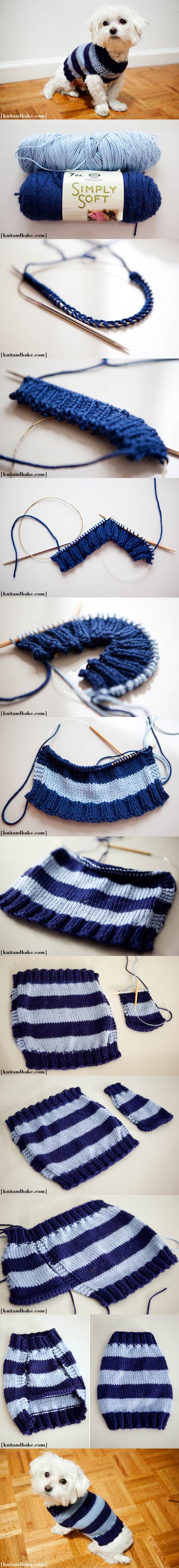 easy dog sweater knitting pattern