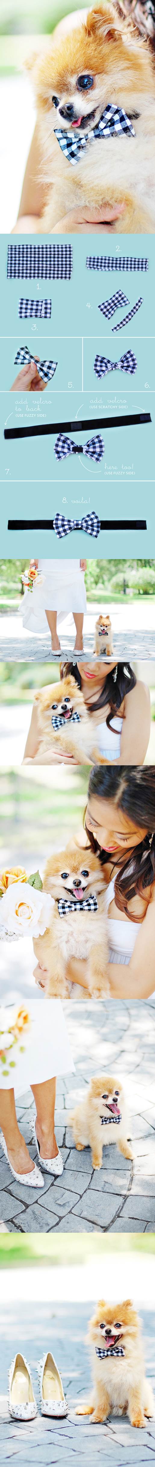 DIY No-Sew Wedding Bow-Tie 2
