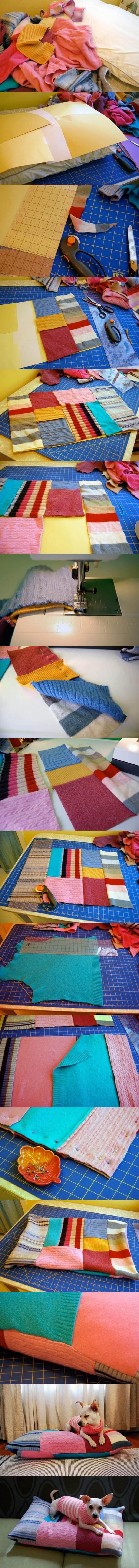 DIY Patchwork Pet Bed 2