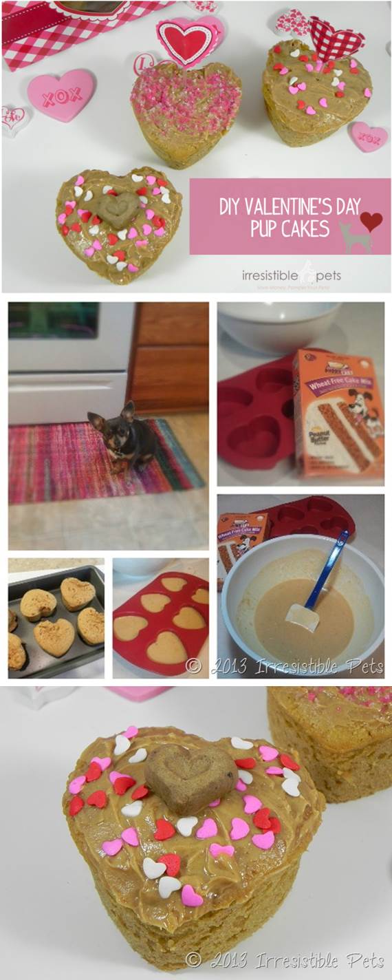 DIY Valentines Day Pup Cakes 2
